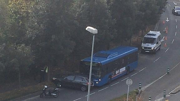 Accidente en el Paseo de Lugaritz