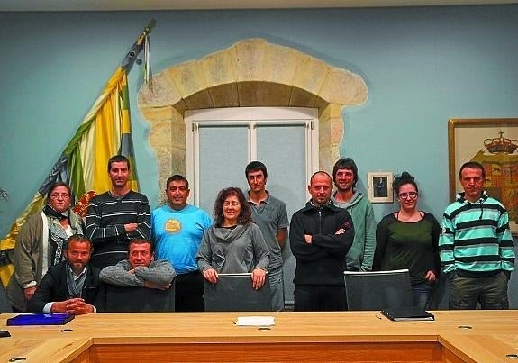 Concejales y alcalde del Ayuntamiento de Bera. 