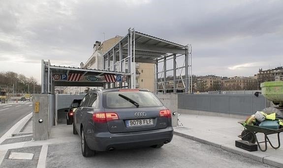 El nuevo parking de la estación de autobuses, ya en marcha