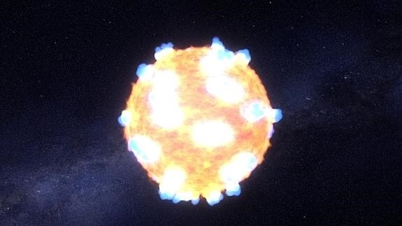 La NASA capta por primera vez el estallido de una estrella al apagarse