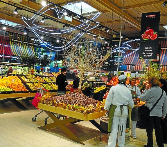Vista del Eroski 'Contigo' de Zarautz.