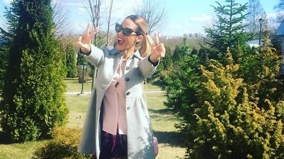 Tamara Gorro ha anunciado con esta foto en Instagram su nuevo proyecto televisivo.