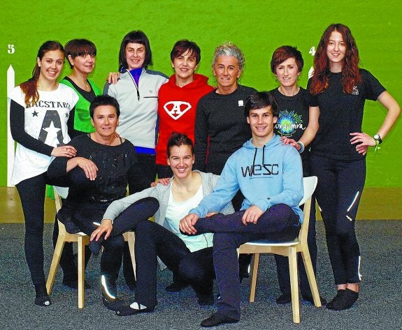 Musiraka. Integrantes del grupo, en uno de los último ensayos de su trayectoria escénica.