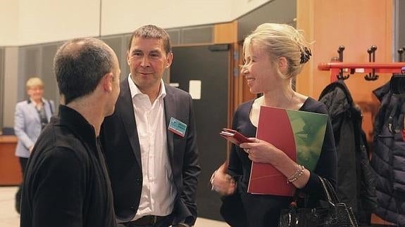 Otegi, hoy en Bruselas. 