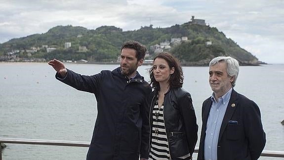Borja Sémper, Andrea Levy y Juan Carlos Cano, en San Sebastián.