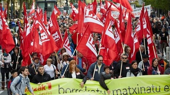 Manifestación de LAB