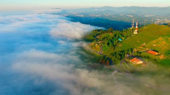 Igeldo desde las nubes