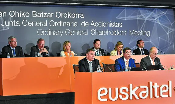 Euskaltel celebró ayer su primera junta general de accionistas como empresa cotizada en Bolsa.