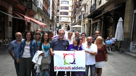Ruben Belandia ha presentado su candidatura en Bilbao.