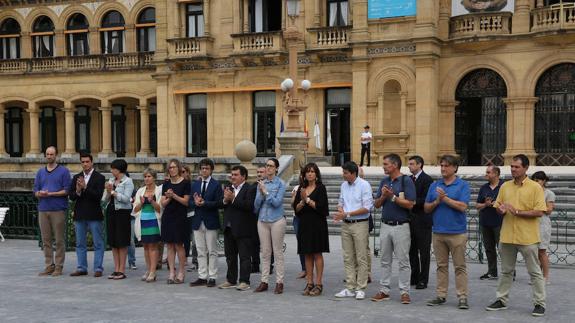 La concentración de San Sebastián.