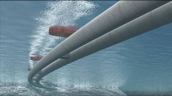 Túneles submarinos flotantes para cruzar los fiordos de Noruega