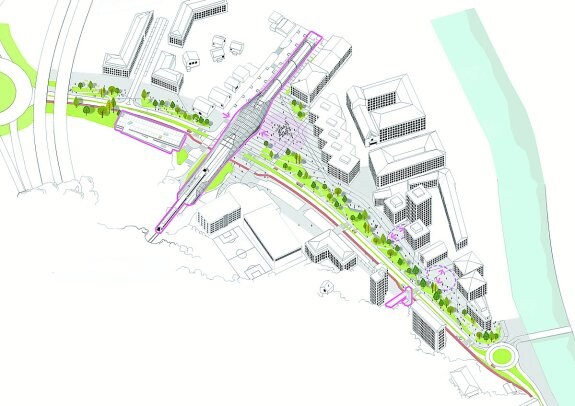 La boulevarización de Loiola no comenzará hasta la construcción del parking