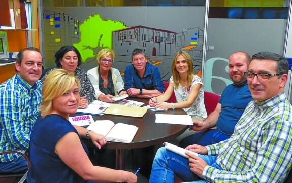 Equipo de gobierno municipal del PNV en una de sus reuniones en el ayuntamiento.