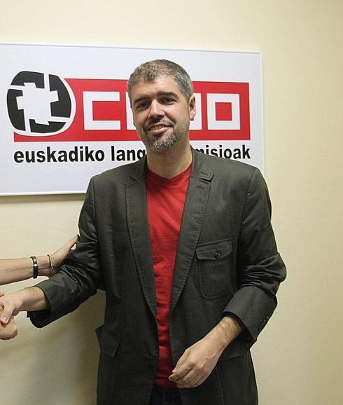 El secretario general de CCOO de Euskadi, Unai Sordo