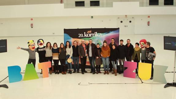 Gasteizko Europa Jauregian egin den aurkezpenaren argazkia.