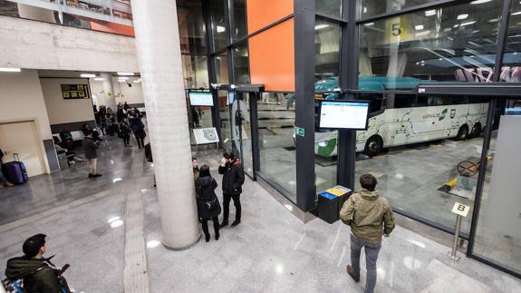 Estaciójn de autobuses de San Sebastián. 