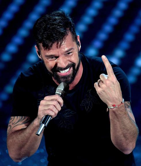 Ricky Martin, hace unos días en el 67 Festival de la Canción de San Remo. 