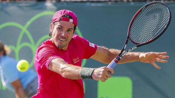 Tommy Haas, en el abierto de Miami a sus 38 años. 