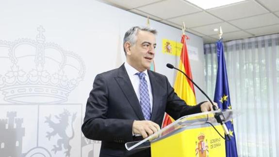 Javier de Andrés, este martes en su comparecencia. 