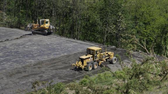 Las máquinas ya están en Zubieta.
