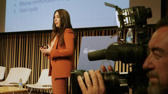 Yolanda Perdomo interviene en el Tercer Foro Mundial de Turismo Gastronómico, celebrado en San Sebastián.