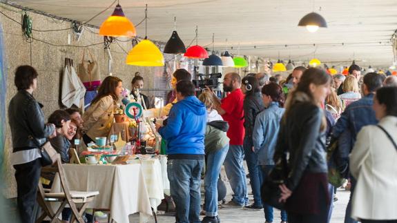 Gaumarket en los soportales de La Concha en el Olatu Talka del pasado año