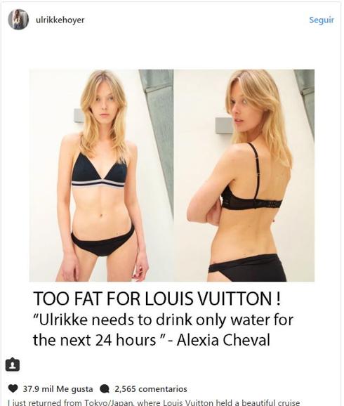 Rechazan a una modelo con una talla 34 por estar «demasiado gorda»