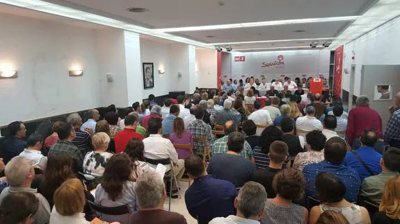El 'congresillo' de los socialistas guipuzcoanos en San Sebastián