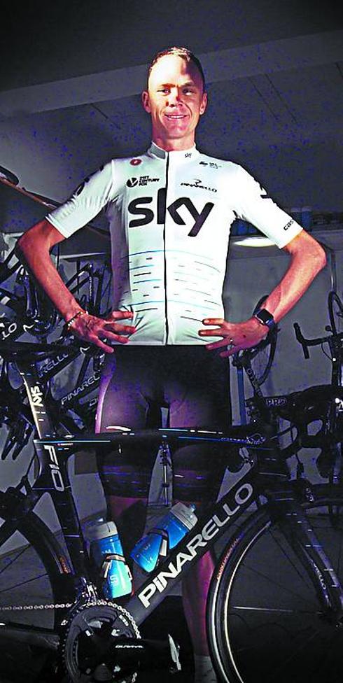 Froome, con el maillot del Tour. 