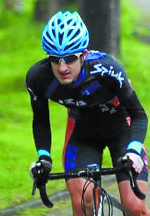 El ciclista Iñaki Irazoki. 