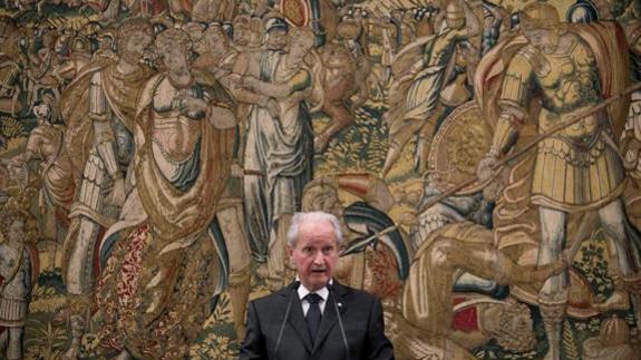 Juan Mari Atutxa, este martes en el Parlamento vasco. 