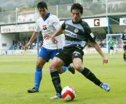 Javier Garrido jugó su último partido con la Real el sábado en Azpeitia contra el Lagun Onak, al que corresponde la fotografía. [MIKEL FRAILE]