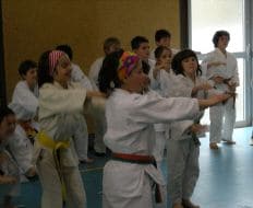 Los jóvenes judokas del Usurbil Judo Club se trasladaron a la localidad francesa de Tarnos el pasado domingo día 6 de abril. [JOSU ARANBERRI]