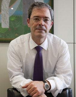 Jorge Ibáñez, en la sede de Garrigues en San Sebastián. /USOZ