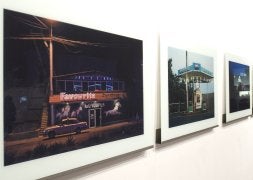 Algunas de las fotografías que componen la exposición de Zubero. /UNANUE