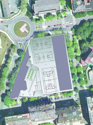 Futuro. El plano de lo que será el nuevo instituto Peñaflorida tras la demolición del actual edificio. ::                             DV