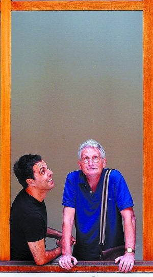 A dúo. Rocha y Montero debatieron de arte en Bilbao. ::
I. PÉREZ