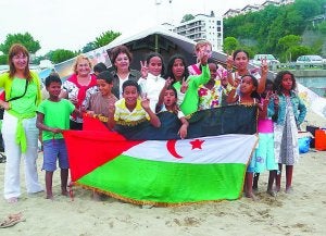 Niños saharauis de una anterior edición de esta campaña.