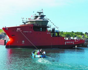 escanear Recreación Expresión Astilleros Balenciaga bota un buque de rescate para el Mar del Norte | El  Diario Vasco