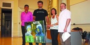 Iñigo Martínez, Jokin Telleria, Mertxe Jiménez y Tomás de Diego ayer, en la presentación. ::
JUANFER