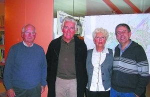 Los cuatro últimos presidentes del Foro Ciudadano: Luis María Echepare, Álex Álvarez, Lucía Garbayo y Agustín GonzÁlez.