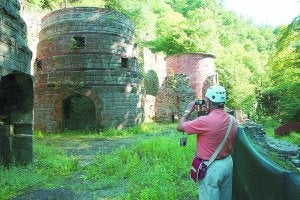 Una vista de los hornos mineros de Irugurutzeta. :: F. PORTU
