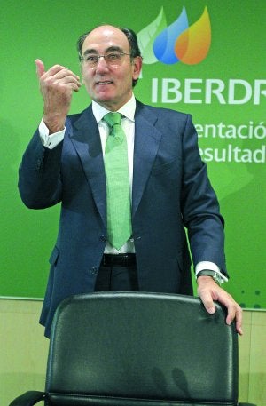 El presidente de Iberdrola, Ignacio Sánchez Galán, ayer. ::
EFE