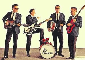 Basterock Gauak. El cuarteto de Glasgow, The New Piccadillys actúa hoy en el auditorio.