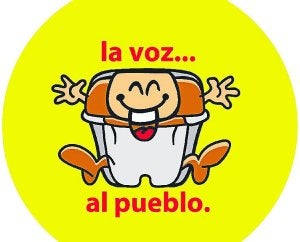 Nuevo logo de la consulta. Contenedor marrón con rasgos distintos.