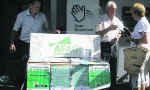 Última cuestación de Afagi en las calles de Mutriku. ::
GORRITIBEREA