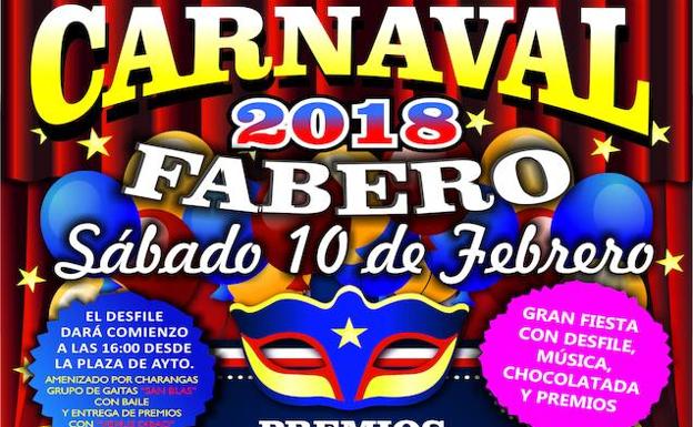 Cartel del desfile de carnaval de Fabero.