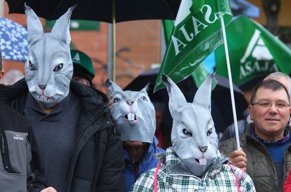Fotos: Manifestación de agricultores en Ponferrada