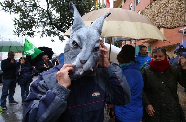 Fotos: Manifestación de agricultores en Ponferrada
