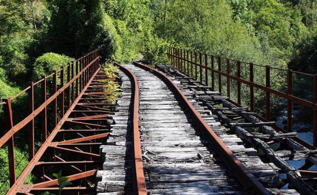 Estado actual del ramal de Villaseca de Laciana.